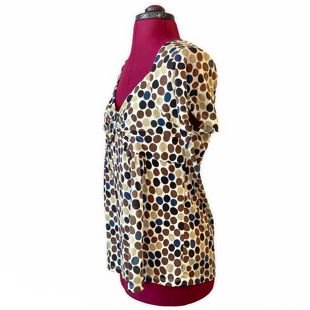 🏷NWT MICHAEL BY MICHAEL KORS Polka Dot Top - Picture 3 of 8